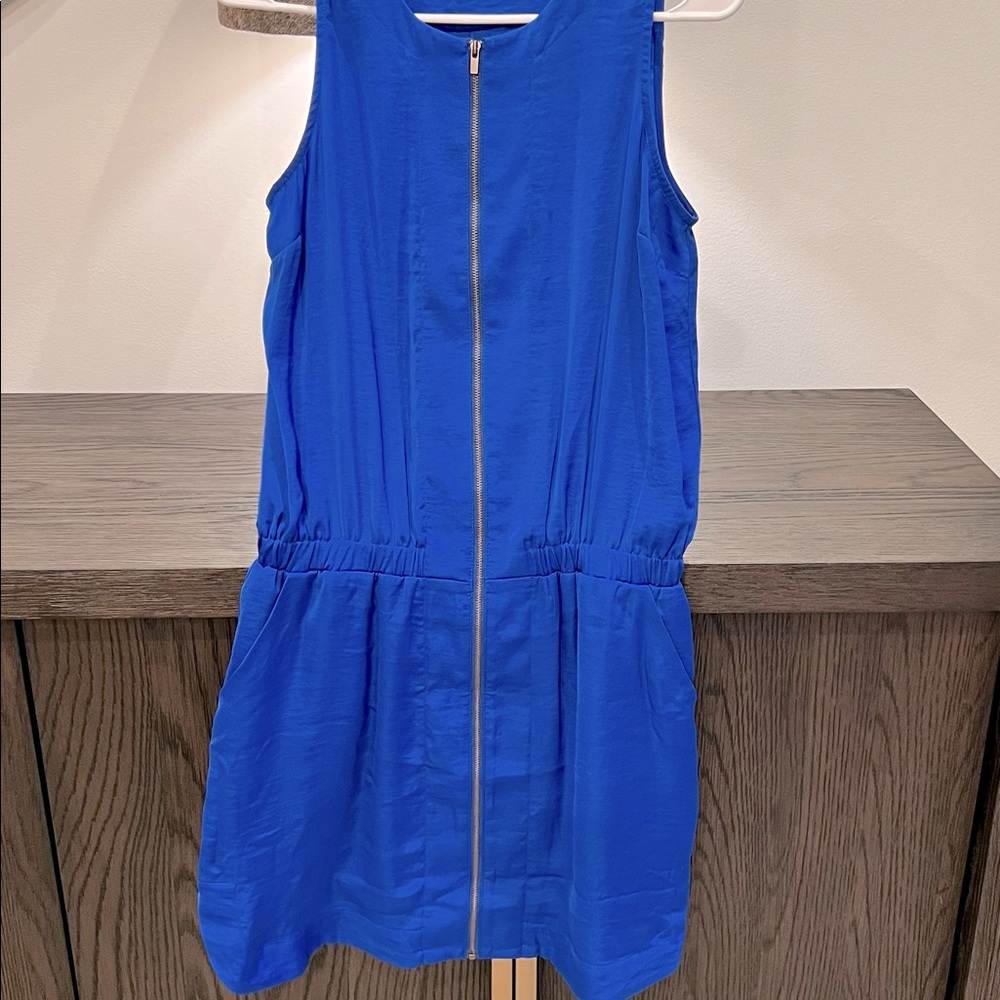 Blue Banana Republic Zip up silk dress size 0